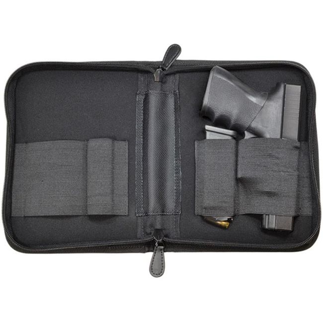 PS Products NPCLBLK Holster Mate - Pistol Case - Fits Medium to Large Frame Semi-Automatic Pistols, Black