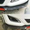 Carbon Look Universal Front Bumper Lip Spoiler Splitter Protector Kit Red Layer