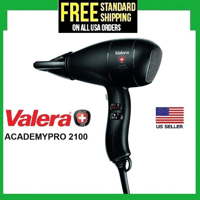 Valera Academy Pro 2100 Salon Exclusive Ionic Hair Blow Dryer SWISS made solano