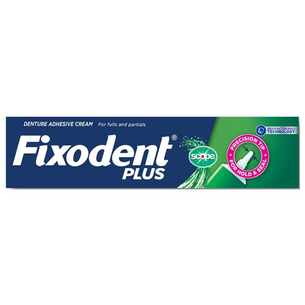 Fixodent Control Denture Adhesive Cream Plus Scope Flavor 2 oz (Pack of 8)