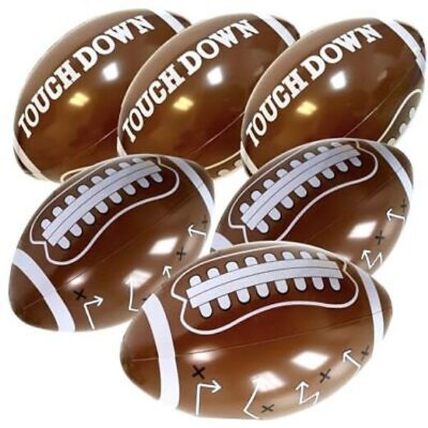 12pc Inflatable Footballs for Football Party, Gameday, and Football-Themed