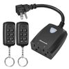 DEWENWILS Outdoor Wireless Remote Control Outlet 2 Independent Control Sockets