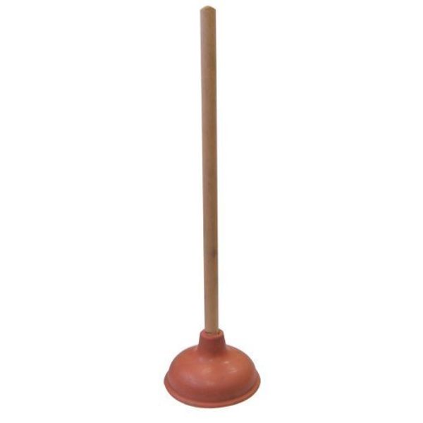 PWWDADA Supply Guru Heavy Duty Force Cup Rubber Toilet Plunger with a Long Wooden Handle to Fix Clogged Toilets and Drains (18", 1) (Original Version)