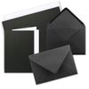 A5/C5 sets, two colourful cards with envelope and insert 10 Sets 39-Schwarz