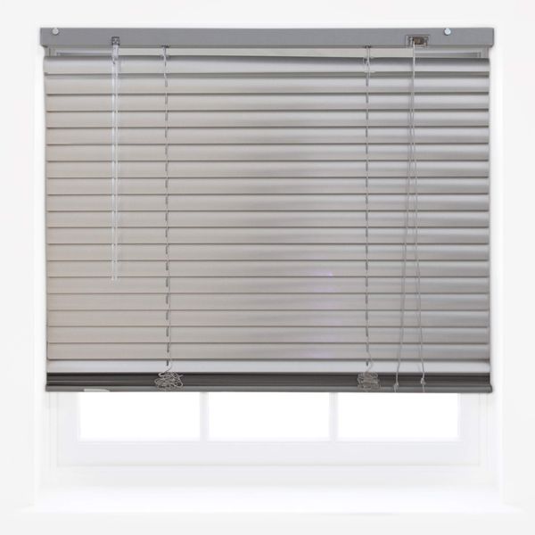 FURNISHED Silver Venetian Blinds Aluminium Material Easy Fit Curtains Home Office Venetian Window Blind New - 190W x 150L cm