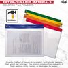15 A5 Zip Bags Document Wallet Pouch Assorted Colors