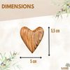 KASSIS Olive Wood Heart 5.50cm - made in Bethlehem