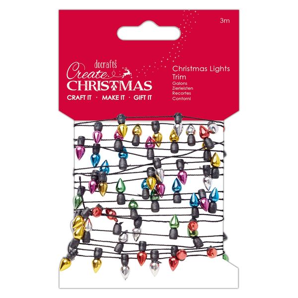 Create Christmas Christmas Lights Trim, Multi-Colour, 3 m One Size
