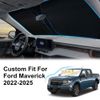 For 2022-2025 Ford Maverick Cab Front Windshield Sun Shade Reflective UVs Cover