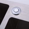SINKINGDOM SinkTop Air Switch Kit with Chrome Long Button(Brass Cover) for Garbage Disposal