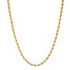 Source 20 inch 18ct Gold plated 2mm thick Braided Rope Chain Necklace