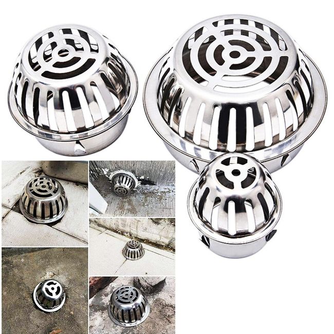 Floor Drain 50mm-200mm Stainless Steel Balcony Drainage Roof Round