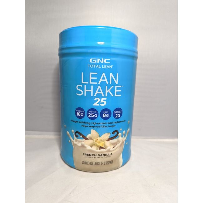 GNC Total Lean | Lean Shake 25 Protein Powder | High-Protein Meal  Replacement Shake | French Vanilla | 16 Servings