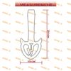 Crystal Devil Broken Heart TSURIKAWA PP Ring Car Bus Handle Strap Fabric GRW X1