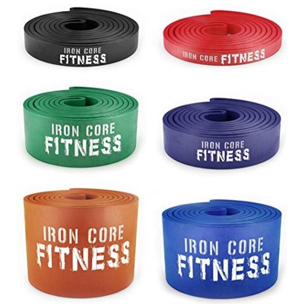 Rubber Workout Bands for Pull Ups Assisted Light Stretch Resistance Bands for Exercise. Workout Power Loops. Training Bands for Women and Men Gym Crossfit