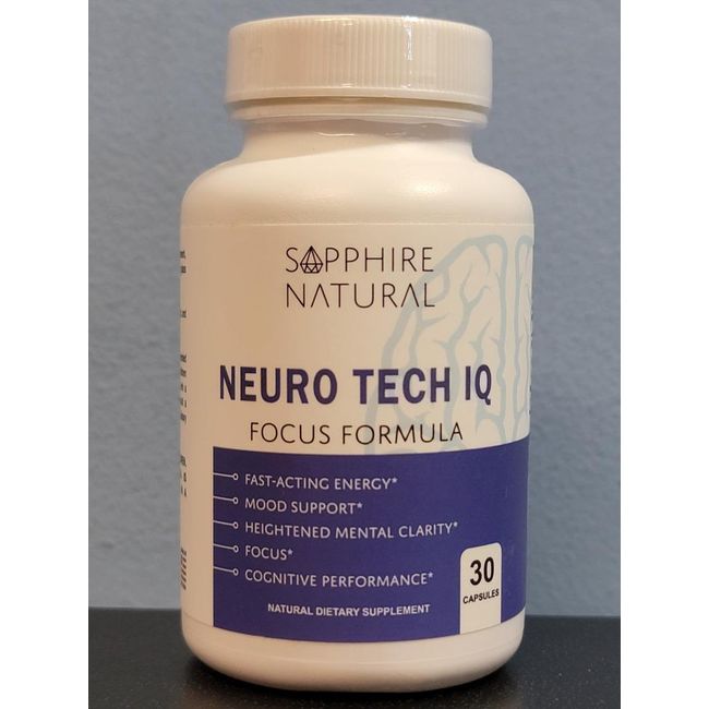 Neuro Tech IQ Focus Formula 30 Capsules - New / Sealed! Exp 8/2025