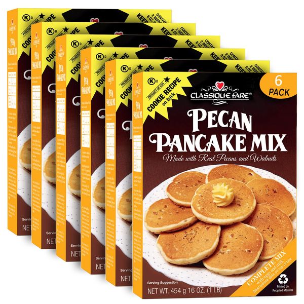 Classique Fare Pecan Pancake Mix, 16-Ounce (Pack of 6)