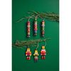 Mud Pie Nutcracker Boxed Christmas Ornament Set, 5" x 1 3/4"