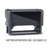 Generic Personalised VAT Registration Self Inking Stamp - 69 x 9MM