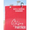 CybGene Microfiber Golf Towel, 16'x 24', Red - Initial A