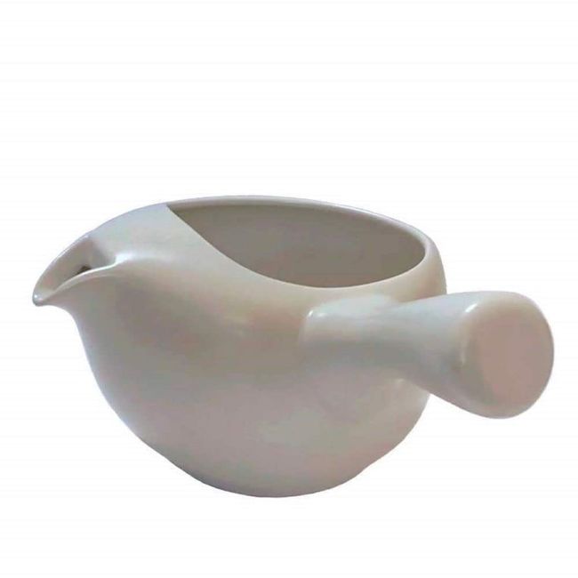 Landscape.com Tokoname Ware Teapot Without Lid, White Mat, 13.5 fl oz (400 ml), Cold Tea, Cold Tea, Deep Steamed Tea, Made in Japan