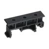 sourcing map PCB DIN Rail Mounting Bracket Carrier Clips, for 35mm DIN Rail Black, 5 Sets