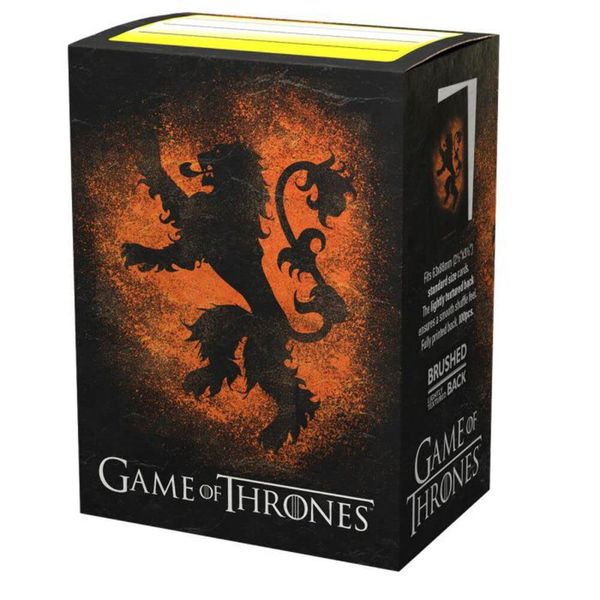 Dragon Shield Card Sleeves–Brushed Art Game of Thrones: Lannister Standard Size 100CT-MGT Card Sleeves are Smooth & Tough-Compatible with Pokemon, Yugioh, & Magic The Gathering Card Sleeves