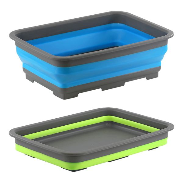 Collapsible Washing Up Bowl Folding Washbasin Camping Picnic Baskets Laundry Washing Basin Travel Outdoor Washtub for Washing Dishes Collapsible Sink