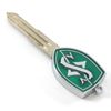 Rotary13B1 Silvia Key Blank - Green Enamel with Chrome Details - Door/Ignition Key
