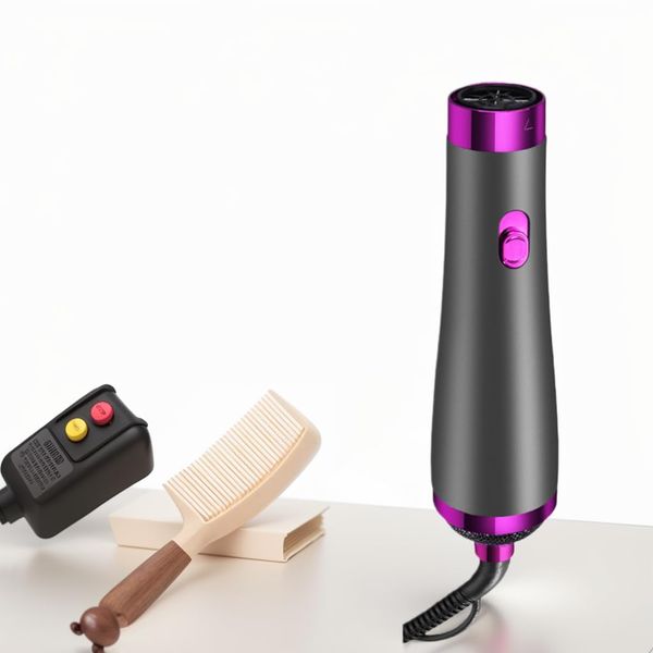 Travel Hair Dryer- 1800W High-Speed Brushless Motor Negative Ionic Blow Dryer for Fast Drying, Low Noise Thermo-Control Hair Dryers with Comb for Salon, Home and Travel. (Purple)