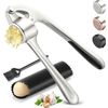 Kitchen Garlic Press Stainless Steel, Premium Rust Proof & Dishwasher Safe
