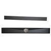 24" Matte Black Linear Channel Drain (Model 133-055T01) Tile-In Grating Drain