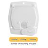 Halotronics RV Square Electrical Cable Hatch for 30 Amp Cords (White)