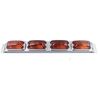 Truck 4 Row Corner Marker Lamp Set, Orange Car Highlight/Side Lamp