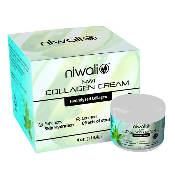 Niwali Hydrolyzed Collagen & Aloe Vera Moisturizing Facial Cream – Anti-Aging