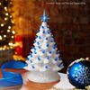 108 Replacement Blue Ceramic Christmas Tree Twist Light Bulbs, 3 Star Toppers