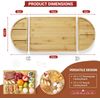 3 Pcs Magnetic Cheese Board Set, Bamboo Cutting Board Set,Large Cheese Platter