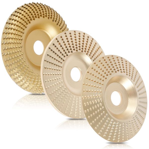 ZBabyXinDZ_JP 3 pcs Angle Grinder Polishing Disc Grinding Disc Disc Grinder Replacement Blade Woodworking High Hardness Woodworking Processing (3.9 x 1 3.8 x 2)