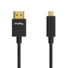 SmallRig High Speed HDMI Cable, Extra Fine Pro Video Micro HDMI to Full HDMI Cable (55cm)-3043B