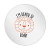 Flox Creative 24 45mm Gloss Circle Stickers I'm Ready to Roar