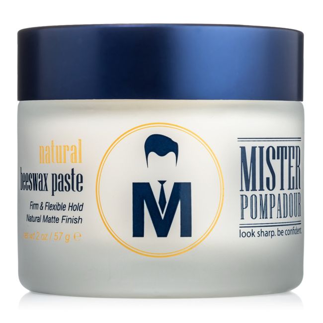 Mister Pompadour Natural Beeswax Paste for Men, Hair Styling, 2 oz. by Mister Pompadour