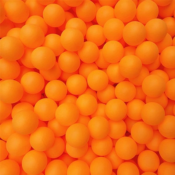 MaT store Large Capacity Plastic Ping Pong Ball Ping Pong Balls for Tabletop Practice, Entertainment, Play, 50 Pack (Orange)