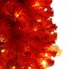 2 PCS Lighted Santa Hat Style Christmas Tree Set 4ft Artificial Tree with Lights