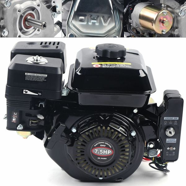 7.5HP Electric Start Horizontal Engine 4-Stroke 212CC Go Kart Gas Engine Motor