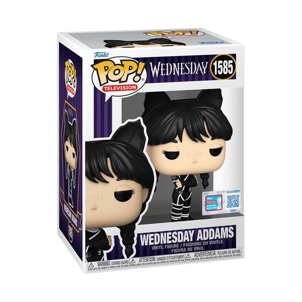 Funko Pop! Wednesday Addams Vinyl Figure, The Addams Family, Cat Costume