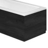 Eairy 800mm End Bath Panel | Wood Effect | End Bath Panel | Black