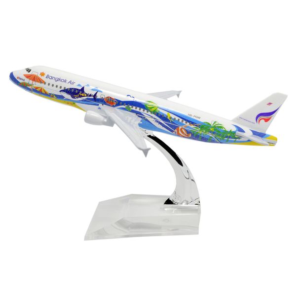 TANG DYNASTY(TM 1:400 16cm Air Bus A320 Bangkok Air Metal Airplane Model Plane Toy Plane Model