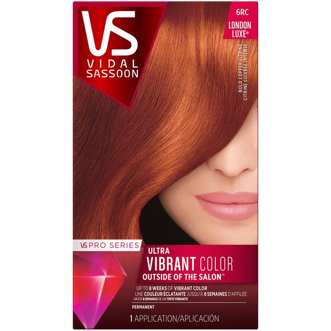 Vidal Sassoon Pro Series London Luxe Hair 6RC Bold Copper Citrine Kit