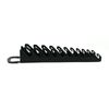 Black Plastic Portable 11-Tool Wrench Gripper Organizer Tray Holder