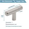 Probrico 10 Pack 2 Inch Stainless Steel Kitchen Cabinet Door Knobs Pull Handles